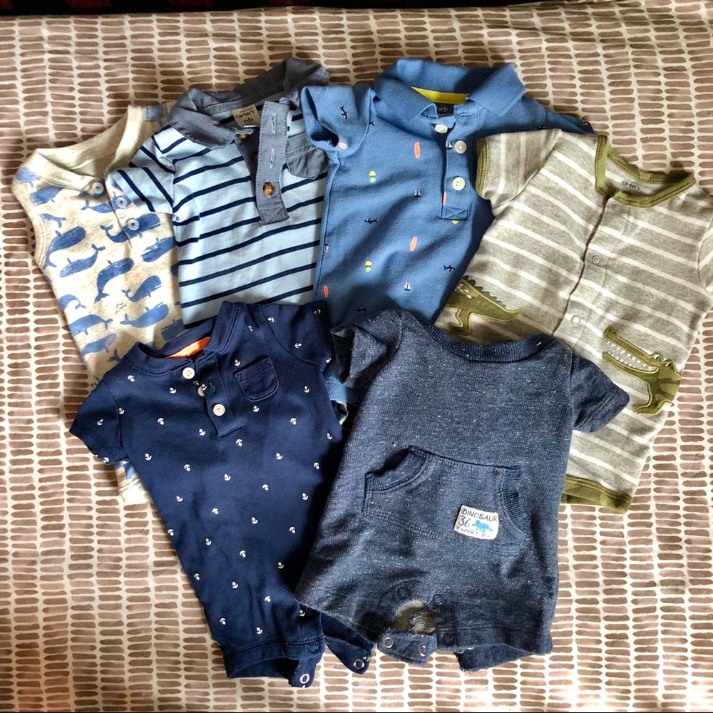 Carter’s Baby Boy Romper Bundle